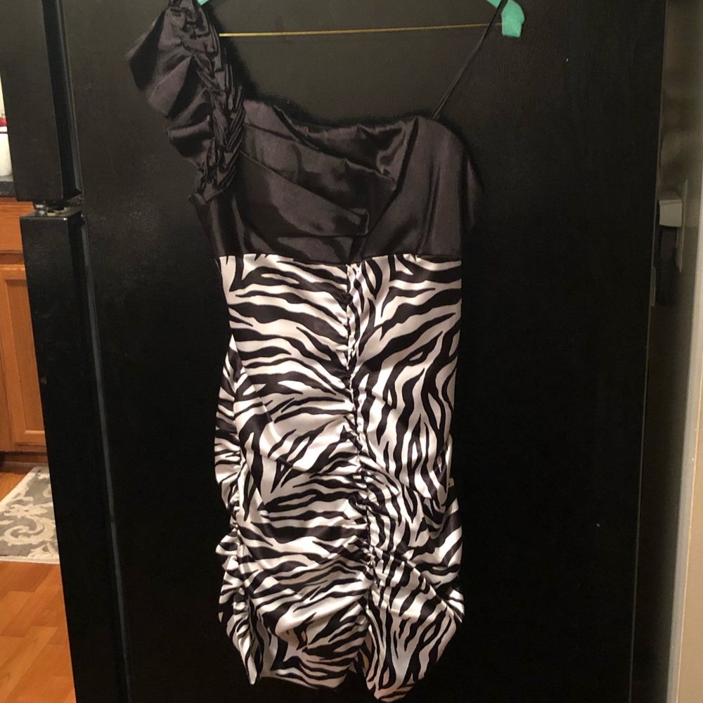 Zebra print dress
